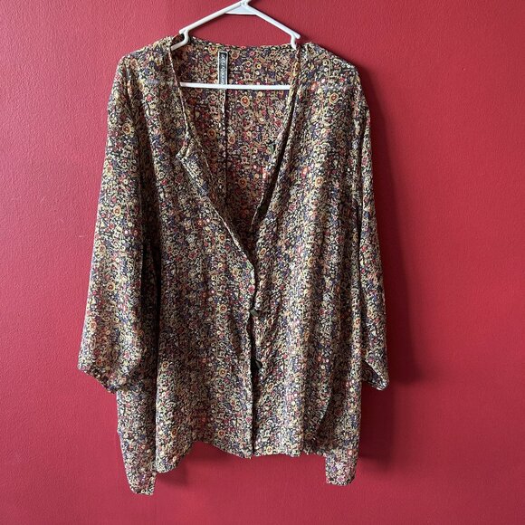 Floral Button Up Shirt - Picture 1 of 3